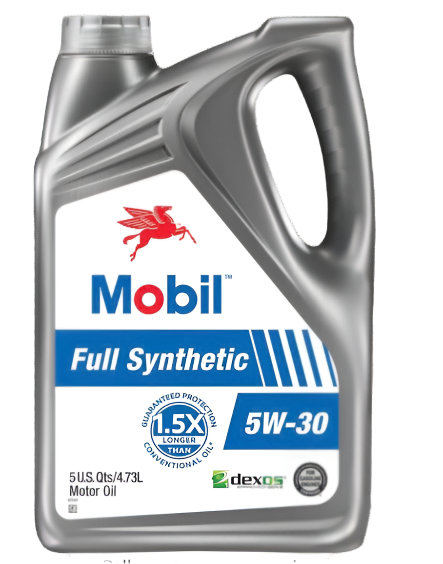 Mobil 5W-30 Full Synthetic Motor Oil – 5 Quart – Pack of 3 – Superior Engine Protection
