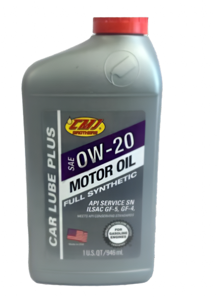 CMJ 0W-20 Full Synthetic Motor Oil – 1 U.S. Quart – Pack of 12 – Advanced Engine Protection