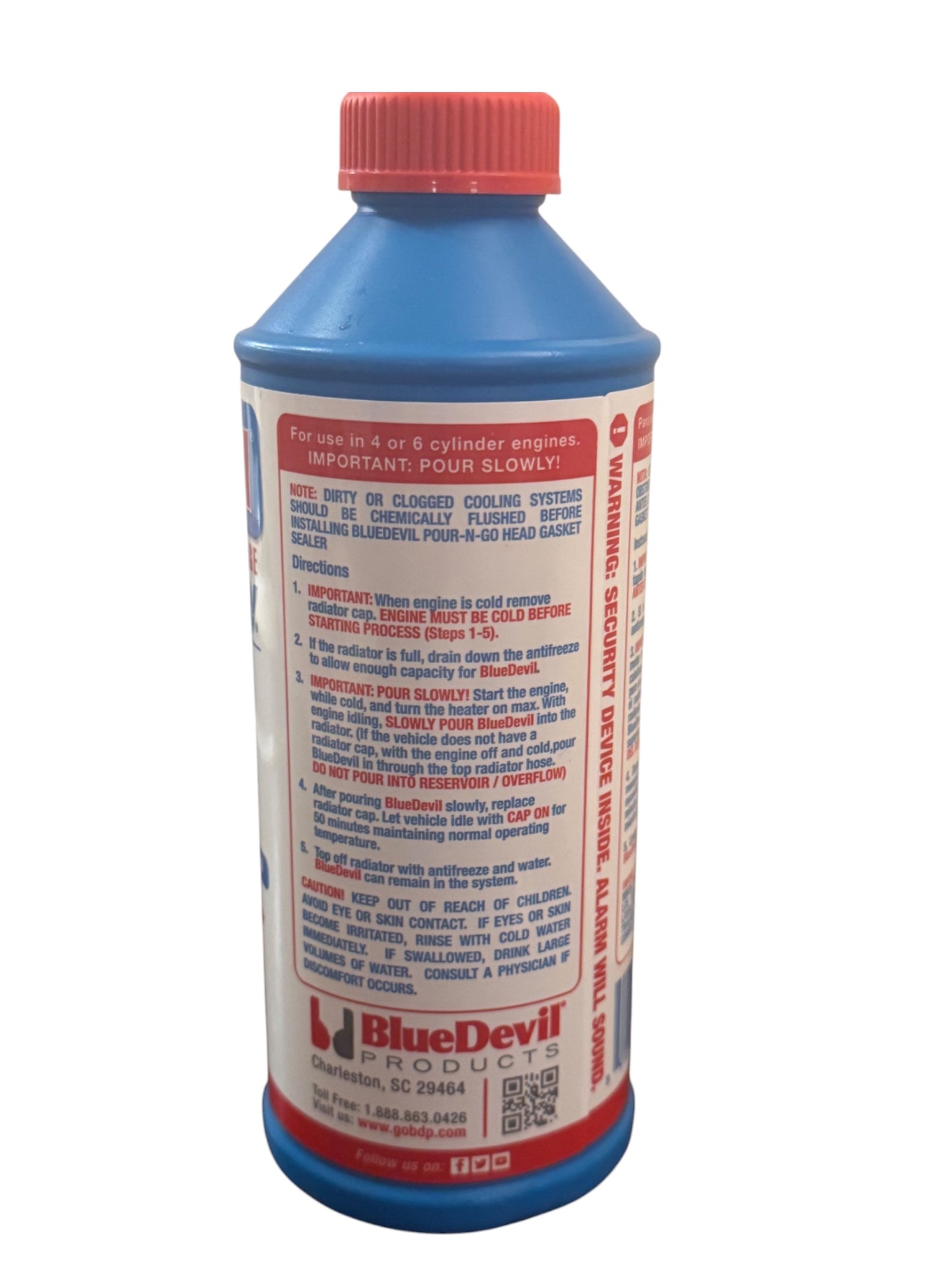 Blue Devil Head Gasket Sealer – 16oz (473mL) | Easy DIY Pour-N-Go Permanent Repair for Blown Gaskets