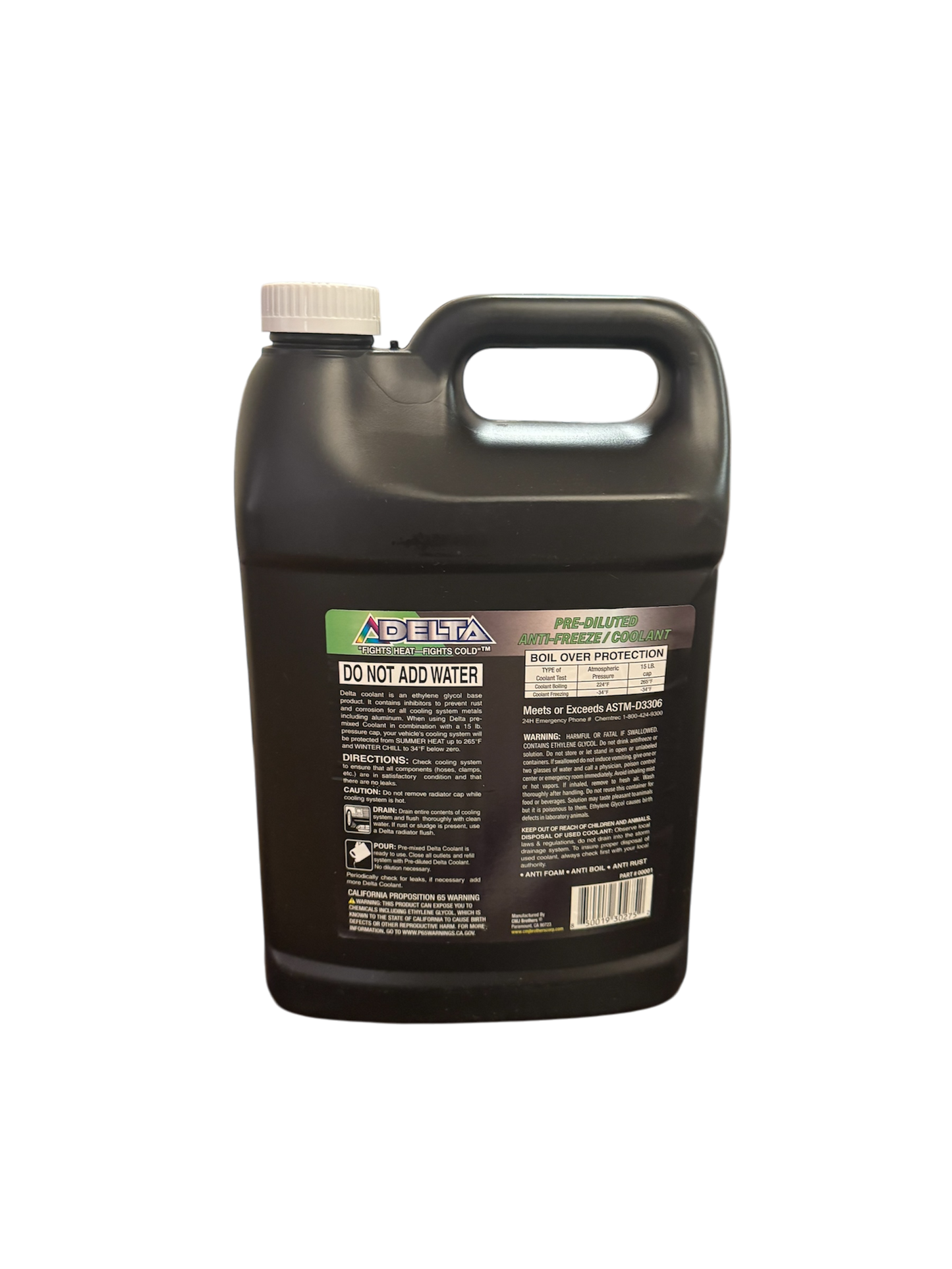 Delta Winter & Summer Antifreeze 50/50 Pre-Diluted – Green, 1 Gallon (3.78 L)