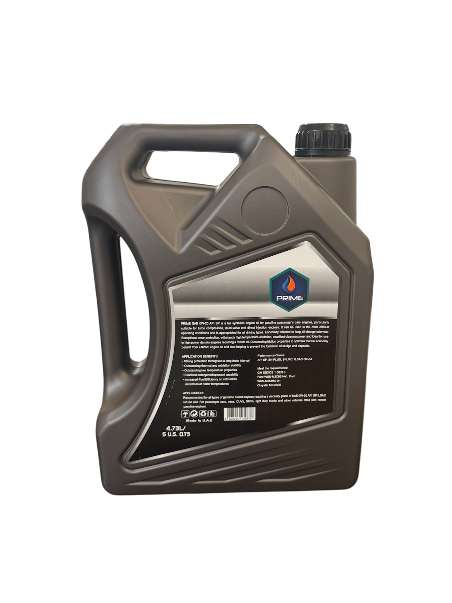 Prime 0w-20 full synthetic motor oil