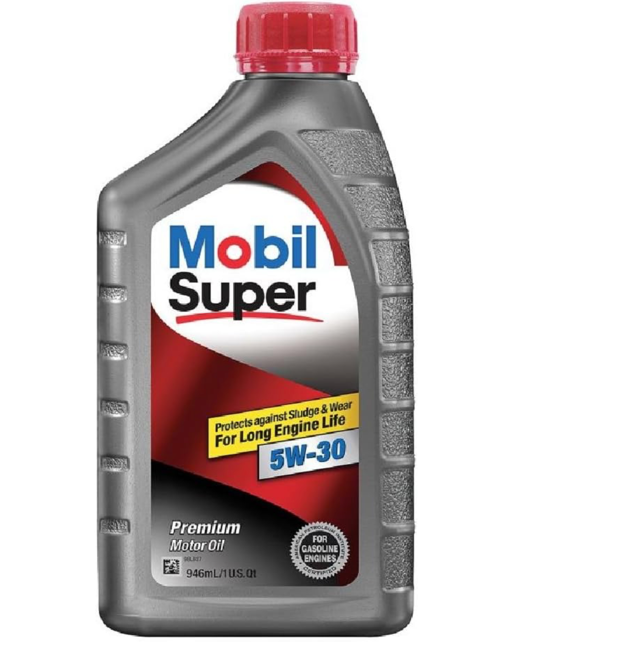 Mobil Super 5000 5W-30 Conventional Motor Oil – 1 Qt (946 mL) – Box of 6 – Advanced Protection & Engine Performance
