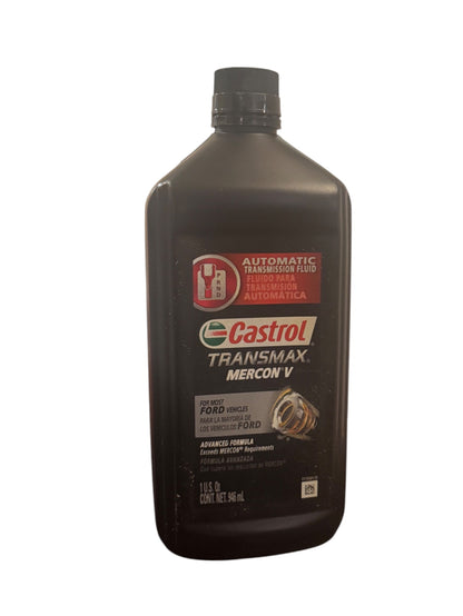 Castrol Transmax Mercon V – 1 US Quart (946ml) | Advanced Formula Automatic Transmission Fluid for Ford Vehicles